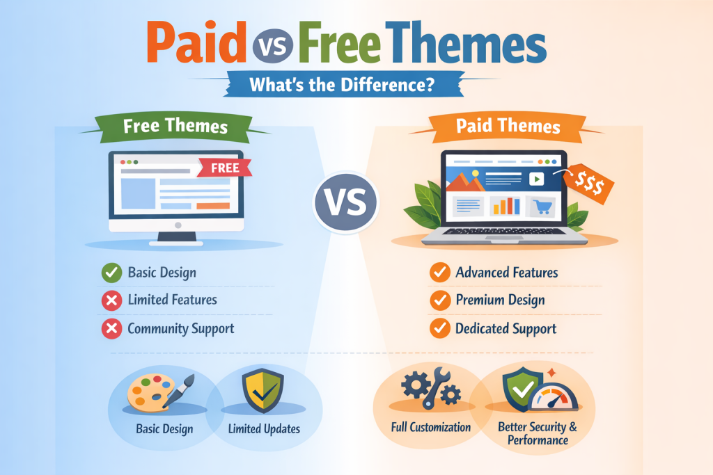 Paid vs Free theme